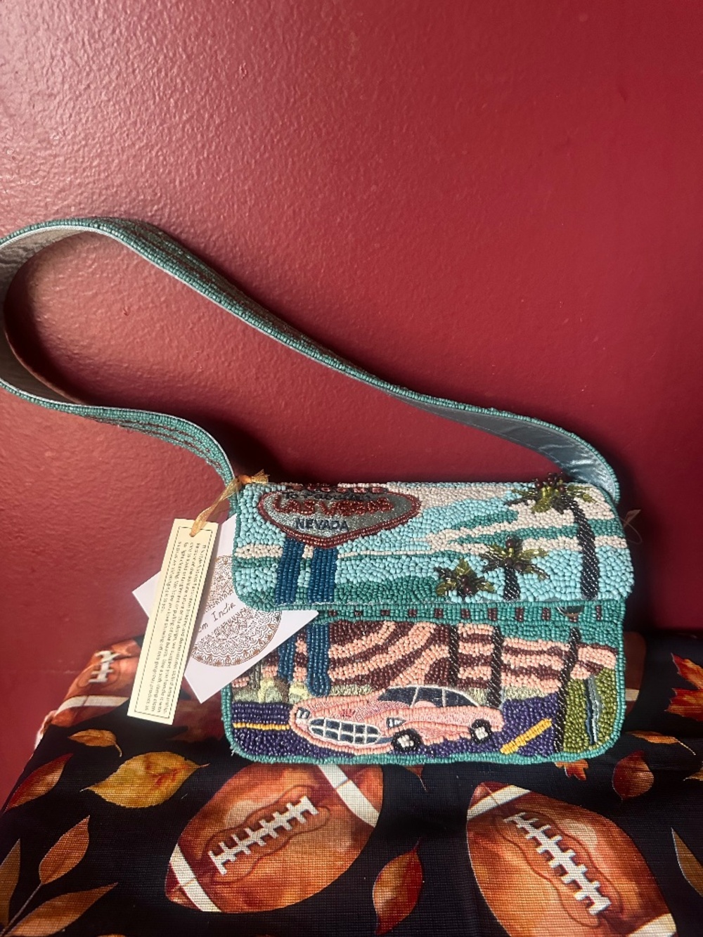 Viral beaded Las Vegas bag! NWT